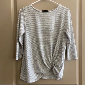 Gibson Cozy Twist Front Pullover